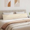 Coussins de canapé 2 pcs Beige 200 x 40 cm tissu 519158519158