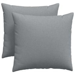 Coussins de canapé 2 pcs Gris clair 45 x 45 cm tissu 519159519159