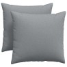 Coussins de canapé 2 pcs Gris clair 45 x 45 cm tissu 519159519159