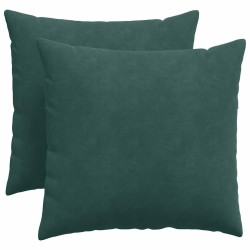 Coussins de canapé 2 pcs Vert foncé 50 x 50 cm 519162519162