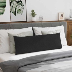 Coussins de canapé 2 pcs Noir 120 x 40 cm tissu 519166519166