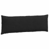Coussins de canapé 2 pcs Noir 120 x 40 cm tissu 519166519166
