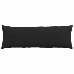 Coussins de canapé 2 pcs Noir 120 x 40 cm tissu 519166519166