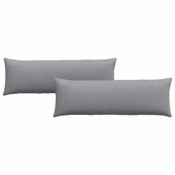 Coussins de canapé 2 pcs Gris clair 120 x 40 cm tissu 519167519167
