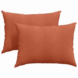 Coussins de canapé 2 pcs Rouge orange 70 x 50 cm 519168519168