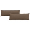 Coussins de canapé 2 pcs Marron 120 x 40 cm tissu 519169519169