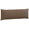 Coussins de canapé 2 pcs Marron 120 x 40 cm tissu 519169519169