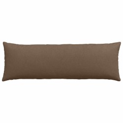 Coussins de canapé 2 pcs Marron 120 x 40 cm tissu 519169519169