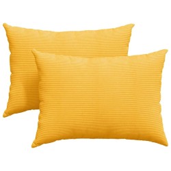 Coussins de canapé 2 pcs Jaune clair 70 x 50 cm 519170519170