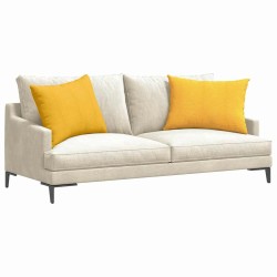Coussins de canapé 2 pcs Jaune clair 70 x 50 cm 519170519170
