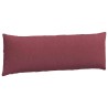 Coussins de canapé 2 pcs Bordeaux 120 x 40 cm tissu 519173519173