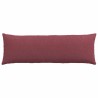 Coussins de canapé 2 pcs Bordeaux 120 x 40 cm tissu 519173519173