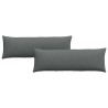 Coussins de canapé 2 pcs Gris foncé 120 x 40 cm tissu 519174519174