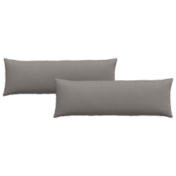 Coussins de canapé 2 pcs Taupe 120 x 40 cm tissu 519175519175