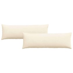 Coussins de canapé 2 pcs Crème 120 x 40 cm 519178519178