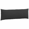 Coussins de canapé 2 pcs Noir 120 x 40 cm tissu 519179519179