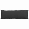 Coussins de canapé 2 pcs Noir 120 x 40 cm tissu 519179519179