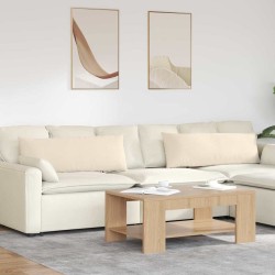 Coussins de canapé 2 pcs Beige 120 x 40 cm tissu 519182519182