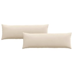 Coussins de canapé 2 pcs Beige 120 x 40 cm tissu 519182519182
