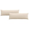 Coussins de canapé 2 pcs Beige 120 x 40 cm tissu 519182519182
