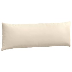 Coussins de canapé 2 pcs Beige 120 x 40 cm tissu 519182519182