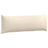 Coussins de canapé 2 pcs Beige 120 x 40 cm tissu 519182519182
