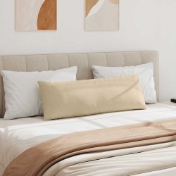 Coussins de canapé 2 pcs Crème 120 x 40 cm tissu 519183519183