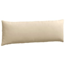 Coussins de canapé 2 pcs Crème 120 x 40 cm tissu 519183519183