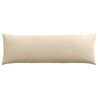 Coussins de canapé 2 pcs Crème 120 x 40 cm tissu 519183519183