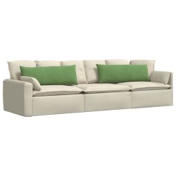 Coussins de canapé 2 pcs Vert clair 120 x 40 cm 519184519184