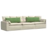 Coussins de canapé 2 pcs Vert clair 120 x 40 cm 519184519184