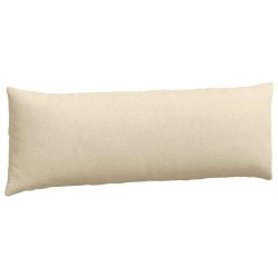Coussins de canapé 2 pcs Crème 120 x 40 cm tissu 519186519186