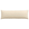 Coussins de canapé 2 pcs Crème 120 x 40 cm tissu 519186519186