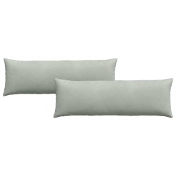 Coussins de canapé 2 pcs Gris clair 120 x 40 cm 519188519188
