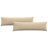 Coussins de canapé 2 pcs Crème 145 x 40 cm tissu 519192519192