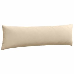 Coussins de canapé 2 pcs Crème 145 x 40 cm tissu 519192519192