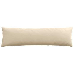 Coussins de canapé 2 pcs Crème 145 x 40 cm tissu 519192519192