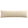 Coussins de canapé 2 pcs Crème 145 x 40 cm tissu 519192519192