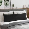 Coussins de canapé 2 pcs Noir 145 x 40 cm tissu 519193519193
