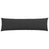 Coussins de canapé 2 pcs Noir 145 x 40 cm tissu 519193519193