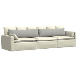 Coussins de canapé 2 pcs Gris clair 145 x 40 cm tissu 519195519195