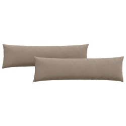 Coussins de canapé 2 pcs Taupe 145 x 40 cm tissu 519196519196