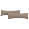 Coussins de canapé 2 pcs Taupe 145 x 40 cm tissu 519196519196