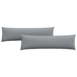 Coussins de canapé 2 pcs Gris clair 145 x 40 cm tissu 519198519198