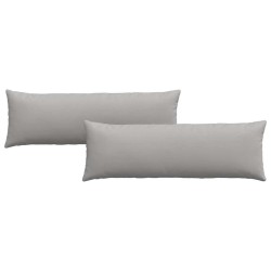 Coussins de canapé 2 pcs Gris nuage 120 x 40 cm tissu 519199519199