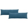 Coussins de canapé 2 pcs Bleu 120 x 40 cm 519200519200