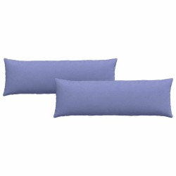 Coussins de canapé 2 pcs Bleu denim 120 x 40 cm tissu 519202519202