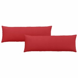 Coussins de canapé 2 pcs Rouge 120 x 40 cm tissu 519203519203