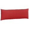 Coussins de canapé 2 pcs Rouge 120 x 40 cm tissu 519203519203