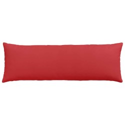 Coussins de canapé 2 pcs Rouge 120 x 40 cm tissu 519203519203